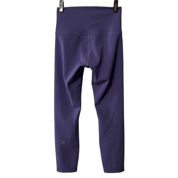 Lululemon Cropped High Rise leggings tights purple 4 athletic yoga running - Picture 5 of 14
